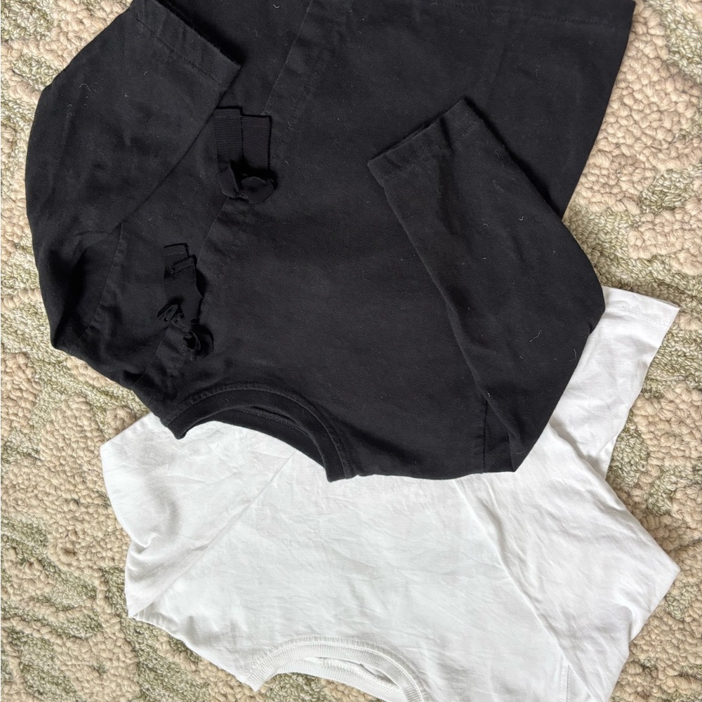 Kids Black and White Bottoms